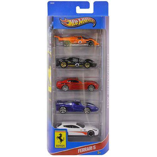 Pack de 5 Hot Wheels - Ferrari 5 - X9848