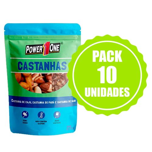 Pack Nuts Castanhas - 10 Unidades - Power One - 25g