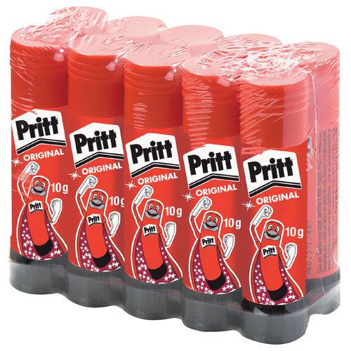 Pacote com 10 Cola em Bastão Pritt 10 Gramas - Henkel