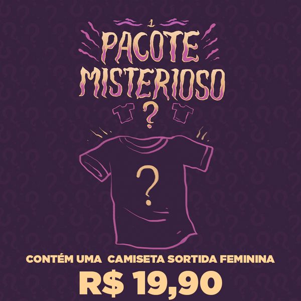 Pacote Misterioso Camisetas Feminino Pacote Misterioso Camisetas - Feminino - P