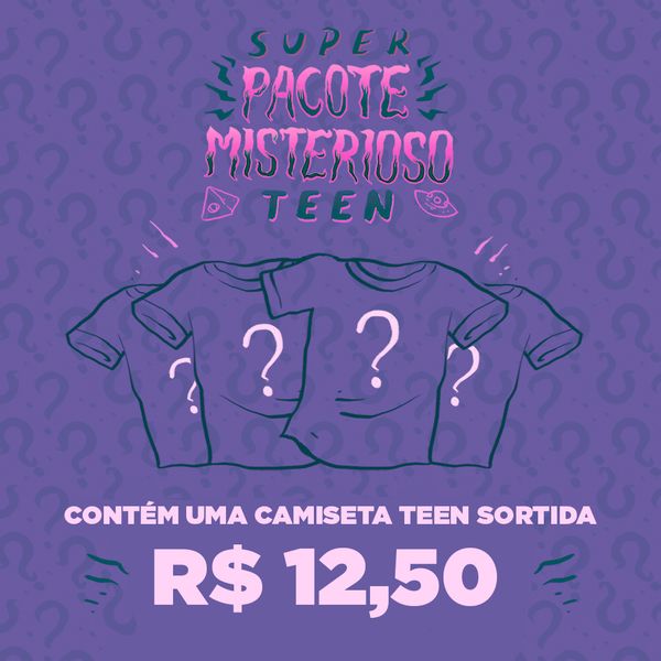 Pacote Misterioso Teen Camisetas - Feminino