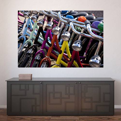Painel Adesivo de Parede - Bicicletas - N1416