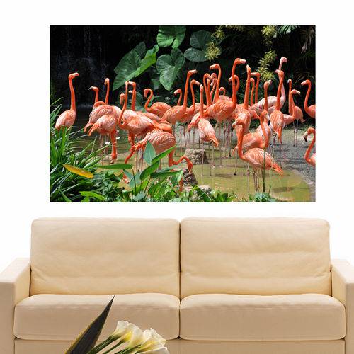 Painel Adesivo de Parede - Flamingos - N3202