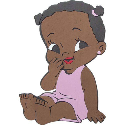 Painel Bebê Menina Negra E.V.A