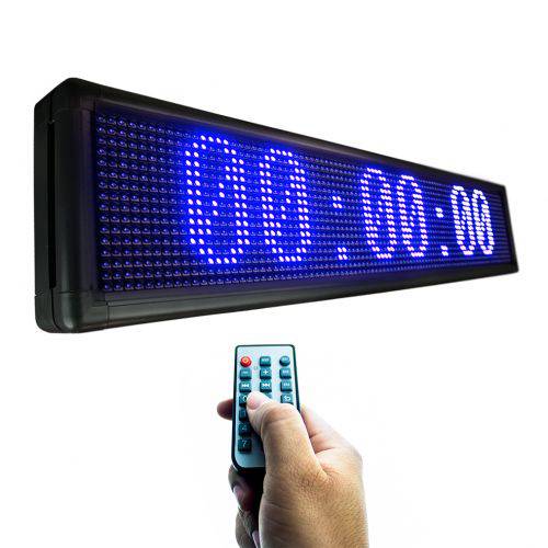Painel Cronômetro de LED 1m X 20cm Contagem + Textos e Efeitos em Alto Brilho a Prova D''água