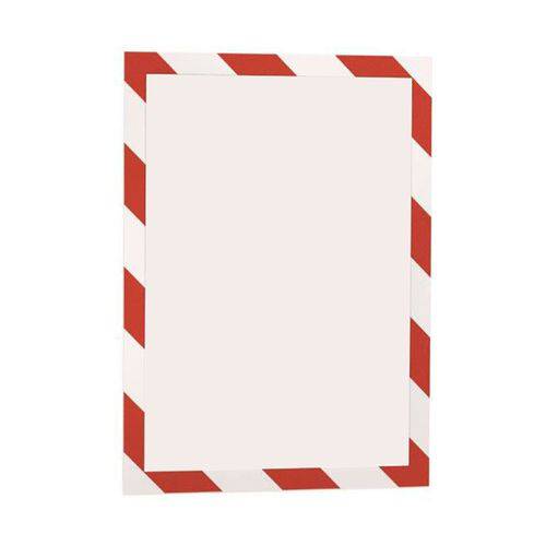 Painel de Informação Duraframe Security A4 Vermelho e Branco Stalo