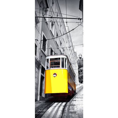 Painel Fotográfico Autocolante para Porta com Laminação - Bonde - 0,92m X 2,15m