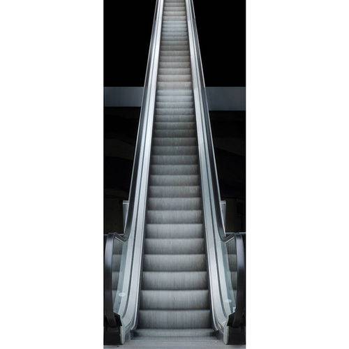 Painel Fotográfico Autocolante para Porta com Laminação - Escada Rolante - 0,92m X 2,15m