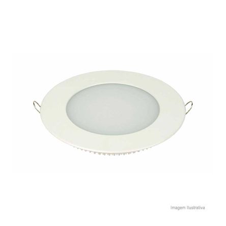 Painel LED de Embutir Redondo 23x3,5cm 18W 6500K Branco Taschibra