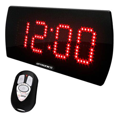 Painel Led Relógio Cronômetro 4 Dígitos Esporte com Controle Sem Fio Wifi