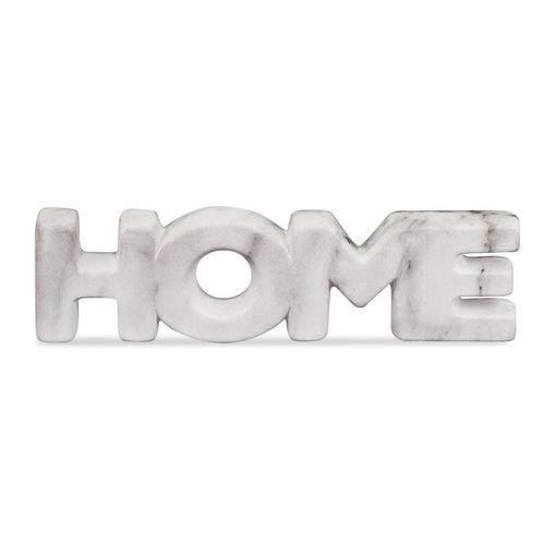 Palavra Decorativa Home em Cerâmica Marble 8731 Mart