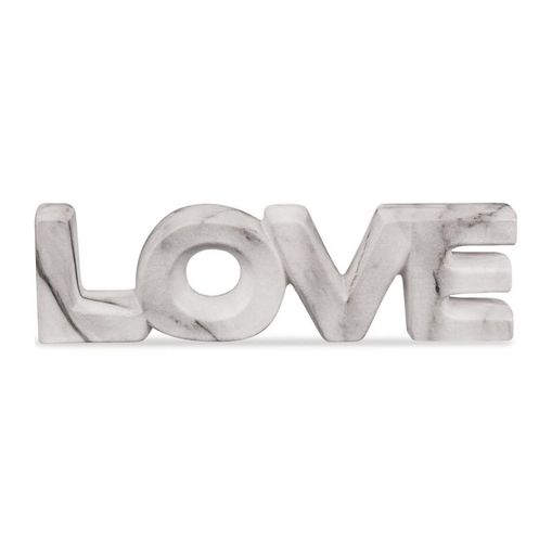 Palavra Decorativa Love em Cerâmica Marble 8732 Mart