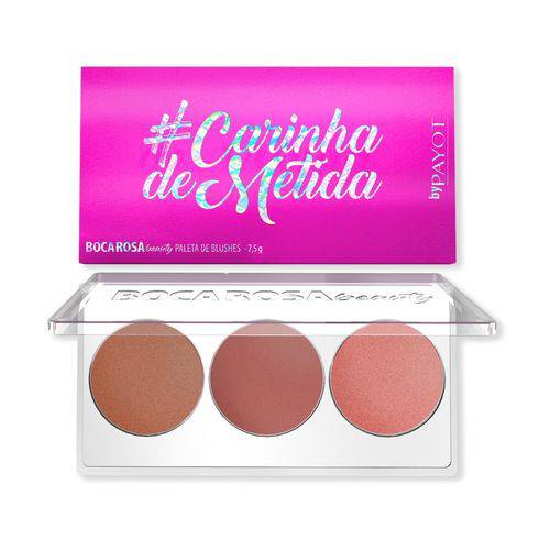 Paleta de Blush #Carinhademetida Boca Rosa Beauty By Payot