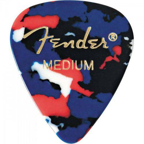 Palheta Tradicional 351 Média Confetti Fender - Caixa C/ 144 Unidades