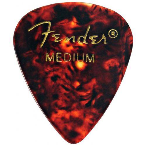 Palheta Fender Medium Tortoise Pacote com 12 Unid Original