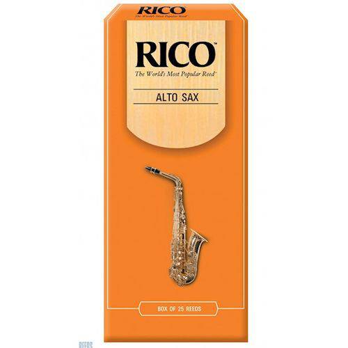 Palheta para Sax Alto Rico #2 (caixa C/ 25 Un) #2110-150-13-AD25