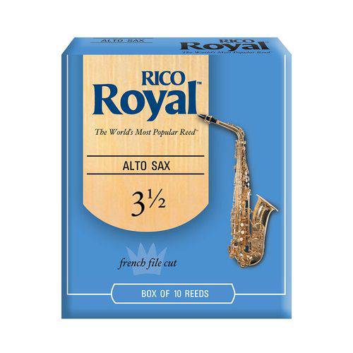 Palheta para Saxofone Alto Rico Royal #3 1/2 #2110-180-14-AD