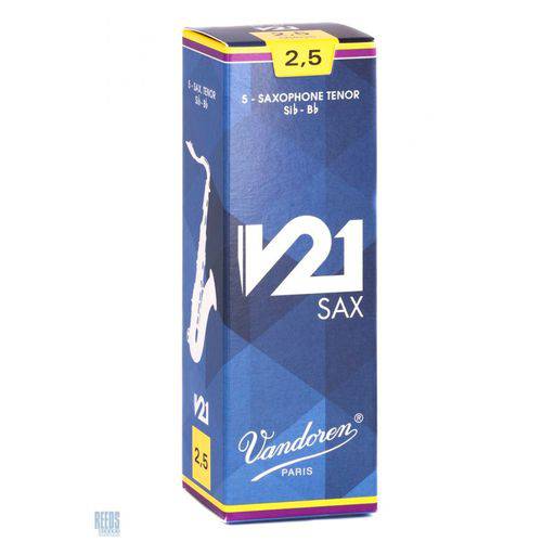 Palheta para Saxofone Tenor Vandoren V21 #2 1/2 #2120-160-12-V21