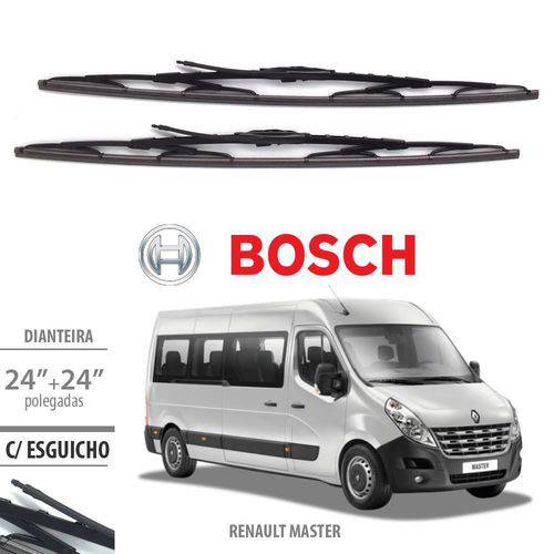 Palheta Renault Master C/ Esguicho - Bosch Limpador de Parabrisa - Twin 609