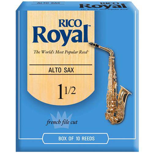 Palheta Rico Royal Alto Sax 1.5 Rjb1015 C/ 10 Unidades