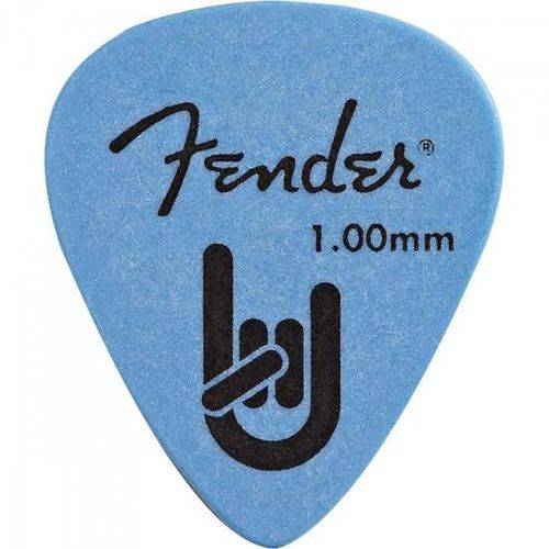 Palheta Rock-on Touring Pick 1.00 Grossa Azul Fender