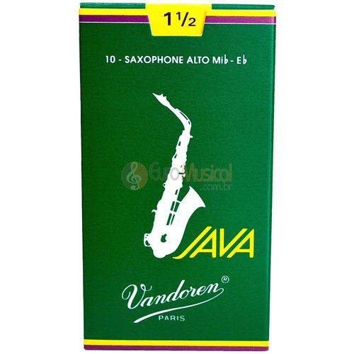 Palheta Sax Alto Vandoren 1,5 Java - Unitario