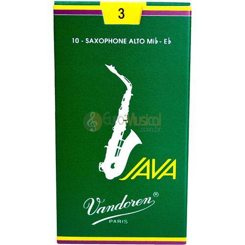 Palheta Sax Alto Vandoren 3 Java - Unitario