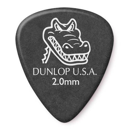 Palhetas Dunlop Gator Grip 2,00mm – 6 Unidade