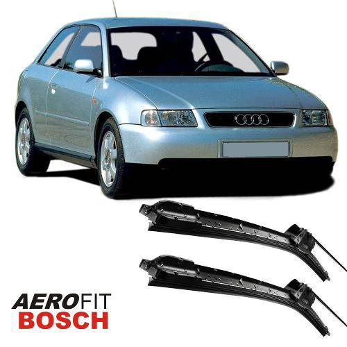 Palhetas Limpador Parabrisa Bosch Aerofit Par - Audi A3 2001 - Af340