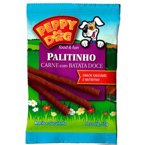 Palitinho Peppy Dog Sabor Carne com Batata Doce 55g
