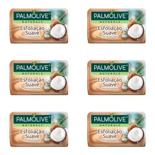 Palmolive Esfoliação Suave Sabonete Coco 85g (kit C/06)