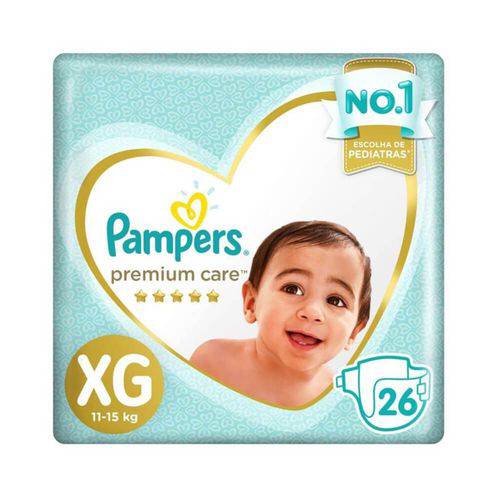 Pampers Premium Care Fralda Infantil Mega Xg C/26