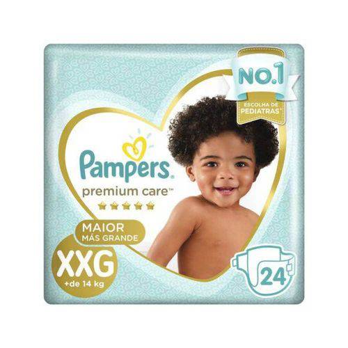 Pampers Premium Care Fralda Infantil Mega Xxg C/24