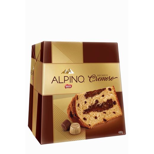 Panettone Alpino Recheio Cremoso Chocolate 400g