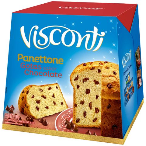 Panettone Gotas de Chocolate 400g - Visconti