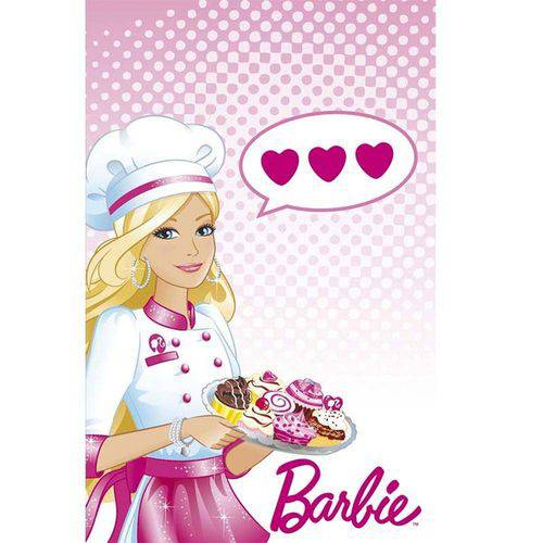 Pano de Copa Barbie Chef 1 Peça - Lepper