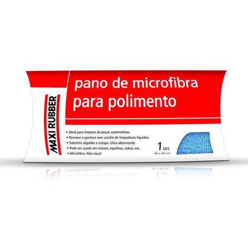 Pano de Microfibra para Polimento Maxi Rubber 40cm X 40cm