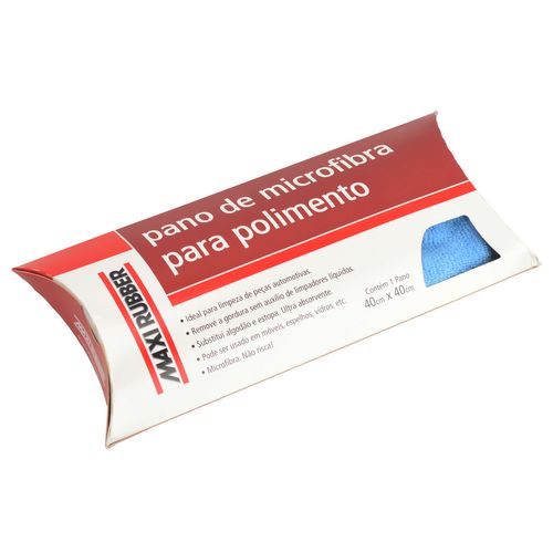Pano Polimento Microfibra 40x40 - Maxi Rubber