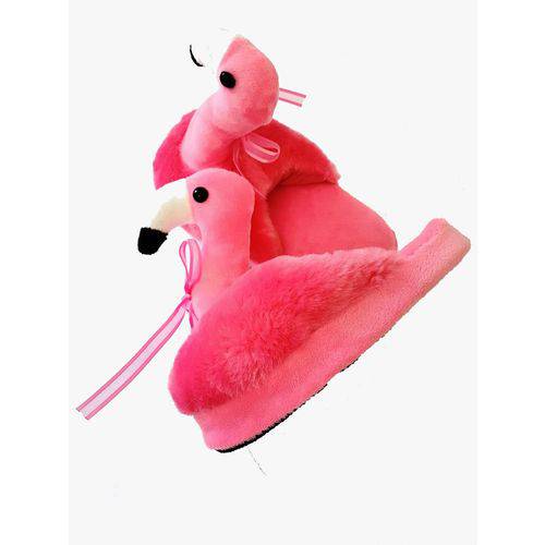 Pantufa Flamingo Infantil 3D