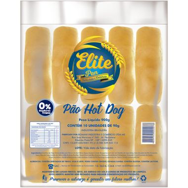 Pão de Hot Dog Elite Pan 900g