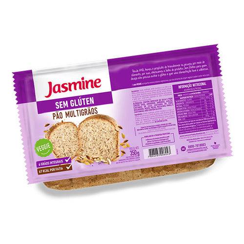 Pão Multigrãos Sem Glúten Jasmine 350g
