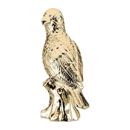 Papagaio Decorativo Dourada em Cerâmica 8647 Mart