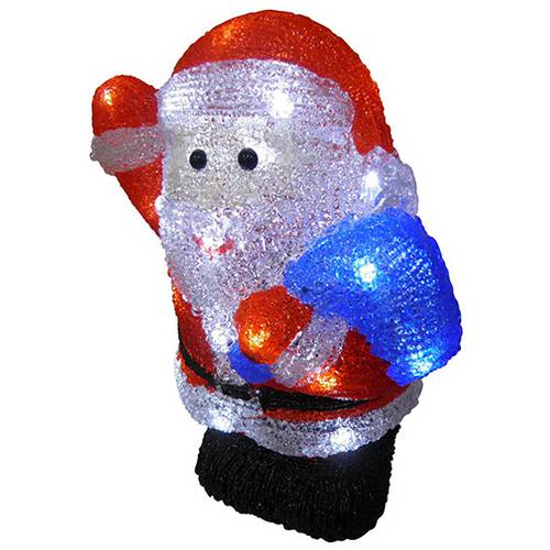 Papai Noel em Acrilico Iluminado com 30 Leds Decoraçao Natal (Hf4866)