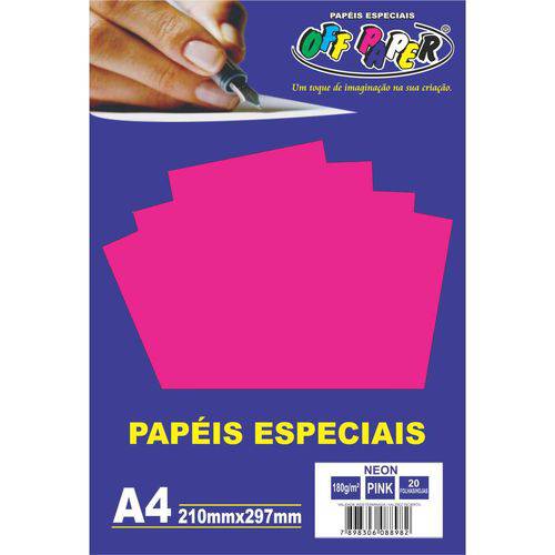 Papel A4 Neon Pink 180g.