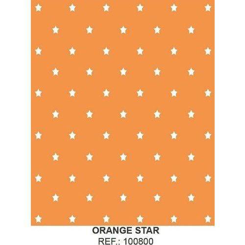 Papel Adesivo Orange Star 10 Mts X 45 Cm Plastcover Lavável