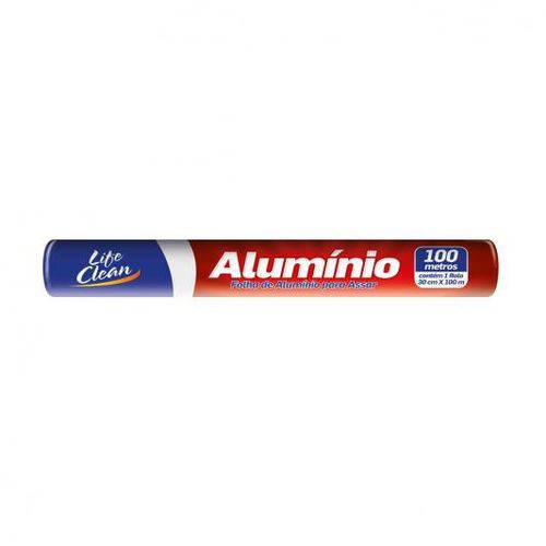 Papel Aluminio Life Clean 100.0m X 30cm Unidade