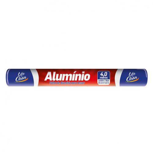 Papel Aluminio Life Clean 4.0m X 30cm Unidade