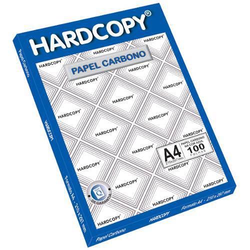 Papel Carbono para Lapis A4 Azul 21 X 29,7 Cm Cx.C/100 Hardcopy