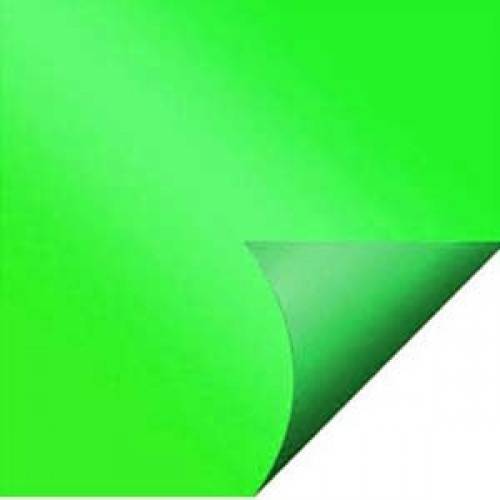 Papel Cartão Color Set Fluorecente Verde 120g Pct C/20 -Kaz