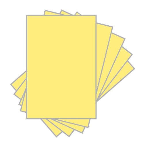 Papel Cartolina 120g Amarela - 100 Unidades 1021741
